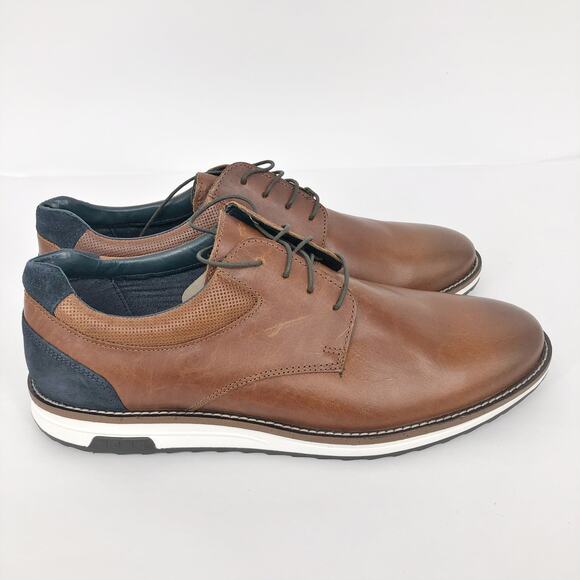 Rye Other - HAWKER RYE Men's Maverick Oxford Shoes 12 Brown Lace Up Leather Stitchfix NWOB